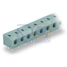 PCB terminal block, 2.5 mm&sup2;, Pin spacing 7.5/7.62 mm, gray