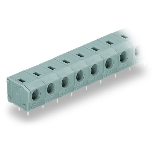 PCB terminal block, 2.5 mm&sup2;, Pin spacing 7.5/7.62 mm, gray