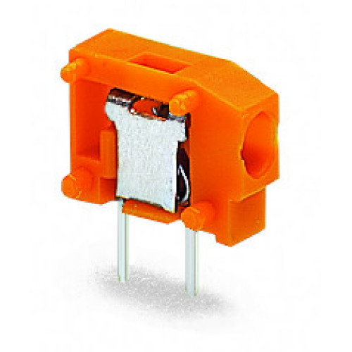 Stackable PCB terminal block, 1.5 mm&sup2;, Pin spacing 3.81 mm, orange