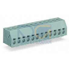 2-conductor PCB terminal block, 1.5 mm&sup2;, Pin spacing 5 mm, gray