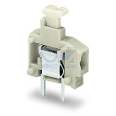Stackable PCB terminal block Push-button 1.5 mm Pin spacing 3.96 mm 1-pole light gray
