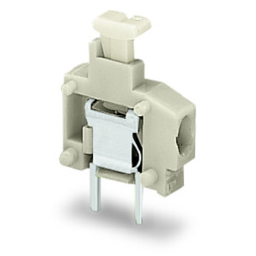 Stackable PCB terminal block Push-button 1.5 mm Pin spacing 3.96 mm 1-pole light gray