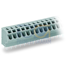 PCB terminal block, 2.5 mm&sup2;, Pin spacing 5/5.08 mm, gray