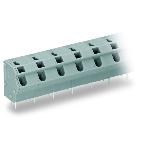 PCB terminal block, 2.5 mm&sup2;, Pin spacing 10/10.16 mm, gray