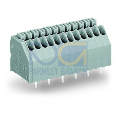 PCB terminal block, push-button, 0.5 mm&sup2;, gray