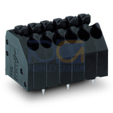 THR PCB terminal block, push-button, 1.5 mm&sup2;, black
