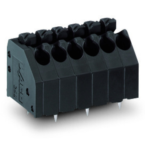 THR PCB terminal block, push-button, 1.5 mm&sup2;, black
