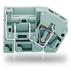 Stackable PCB terminal block, with fuse mounting, 2.5 mm&sup2;, gray
