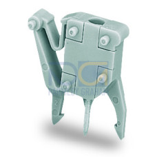 Test plug adapter, suitable for 255, 256, 257 Series PCB terminal blocks, 1-pole, gray