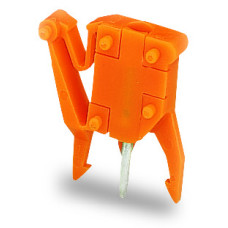 Test plug adapter, suitable for 255, 256, 257 Series PCB terminal blocks, 1-pole, Pin spacing 5.08 m