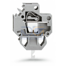 Feedthrough terminal block, Conductor/solder/crimp quick disconnect terminal, Plate thickness: 1.5 mm, gray