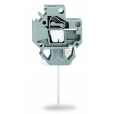 Feedthrough terminal block, Conductor/contact pin, Plate thickness: 2.5 mm, gray