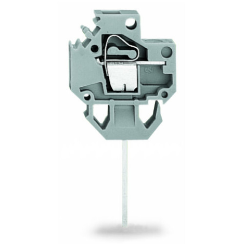 Feedthrough terminal block, Conductor/contact pin, Plate thickness: 2.5 mm, gray