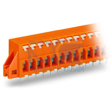 PCB terminal block, push-button, 2.5 mm&sup2;, orange