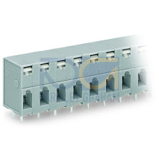 PCB terminal block, push-button, 2.5 mm&sup2;, gray