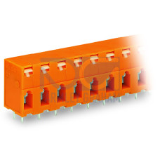 PCB terminal block, push-button, 2.5 mm&sup2;, orange