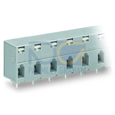 PCB terminal block, push-button, 2.5 mm&sup2;, gray