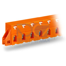 PCB terminal block, push-button, 2.5 mm&sup2;, orange