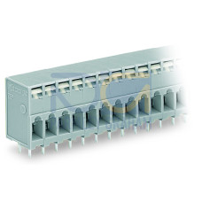 PCB terminal block, push-button, 2.5 mm&sup2;, gray