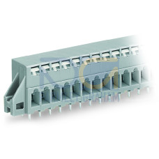 PCB terminal block, push-button, 2.5 mm&sup2;, gray