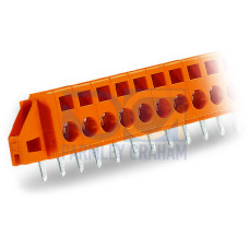 PCB terminal block, 2.5 mm&sup2;, Pin spacing 5.08 mm, orange