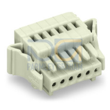 1-conductor female connector, CAGE CLAMP&reg;, 0.5 mm&sup2;, light gray