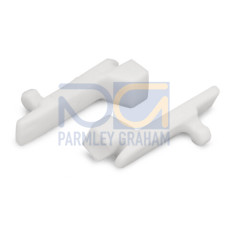 Coding key, snap-on type, white