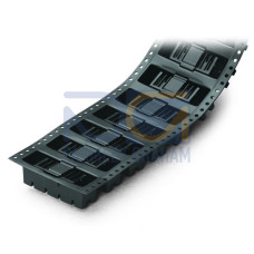 THR male header, 0.8 x 0.8 mm solder pin, angled, black