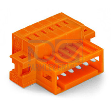 1-conductor male connector, CAGE CLAMP&reg;, 1.5 mm&sup2;, orange