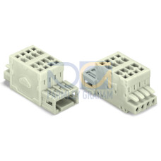 2-conductor combi strip, 100% protected against mismating, 1.5 mm&sup2;, light gray