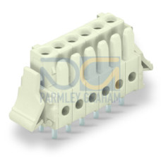 THT female header, straight, Pin spacing 3.5 mm, light gray