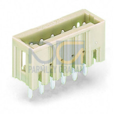 THT male header, 1.0 x 1.0 mm solder pin, straight, light gray