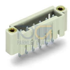 THT male header, 1.0 x 1.0 mm solder pin, straight, light gray