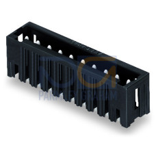 THR male header, 1.0 x 1.0 mm solder pin, straight, black