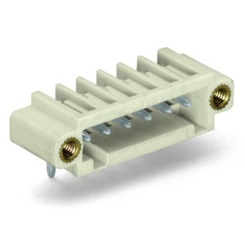 THT male header, 1.0 x 1.0 mm solder pin, angled, light gray