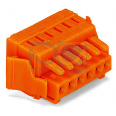 1-conductor female connector, CAGE CLAMP&reg;, 1.5 mm&sup2;, orange