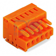 1-conductor female connector, CAGE CLAMP&reg;, 1.5 mm&sup2;, orange