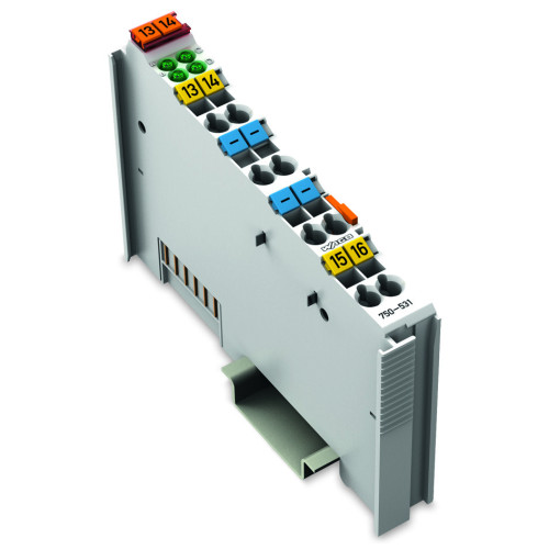 4-channel digital output module 24 VDC 0.5 A high-side switching short-circuit protected 2-conductor connection