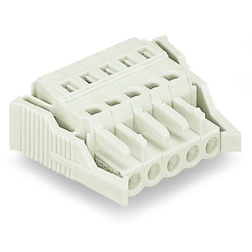 1-conductor female connector, CAGE CLAMP&reg;, 2.5 mm&sup2;, light gray