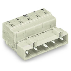 Male Connector, 3-Pole Pin Spacing 7.5 mm / 0.295 In Light Gray