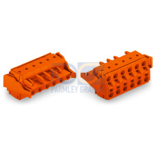 2-conductor female connector, Push-in CAGE CLAMP&reg;, 2.5 mm&sup2;, orange