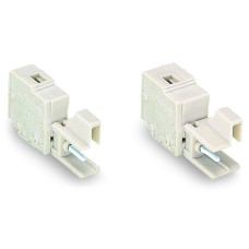 Test plugs for female connectors, for 5 mm and 5.08 mm pin spacing, 2, 50 mm, light gray