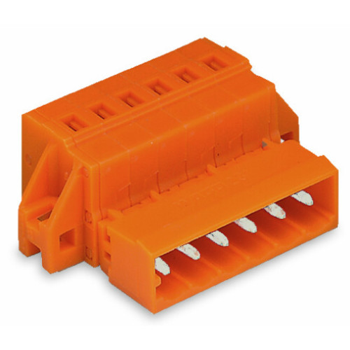 1-conductor male connector, CAGE CLAMP&reg;, 2.5 mm&sup2;, orange