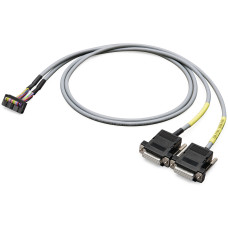 System cable, for WAGO-I/O-SYSTEM, 750 Series, 2x 8 digital inputs or outputs, Length: 1 m, Conducto