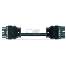 pre-assembled interconnecting cable, Eca, Socket/plug, dark gray