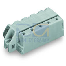 1-conductor female connector, angled, CAGE CLAMP&reg;, 2.5 mm&sup2;, gray
