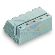 1-conductor female connector, angled, CAGE CLAMP&reg;, 2.5 mm&sup2;, gray