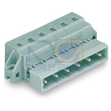 1-conductor male connector, CAGE CLAMP&reg;, 2.5 mm&sup2;, gray