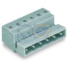 1-conductor male connector, CAGE CLAMP&reg;, 2.5 mm&sup2;, gray