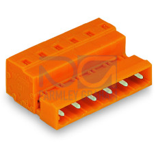 1-conductor male connector, CAGE CLAMP&reg;, 2.5 mm&sup2;, orange